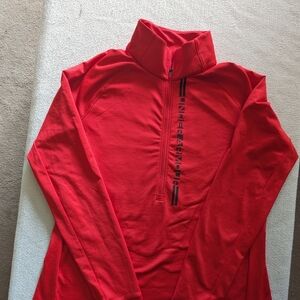 Under armour fitted pullover with half zipper